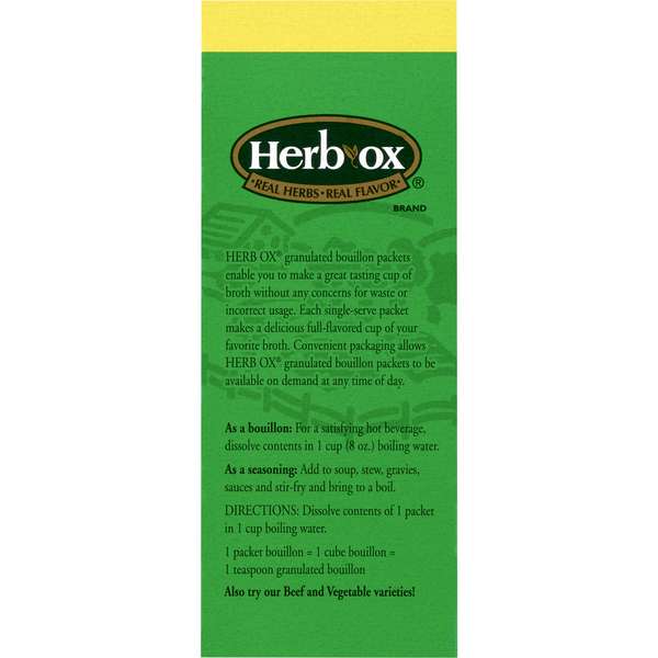 Herb Ox Herb Ox Sodium Free Instant Chicken Broth, PK300 36087
